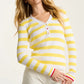 LUCKY STRIPE COTTON HENLEY