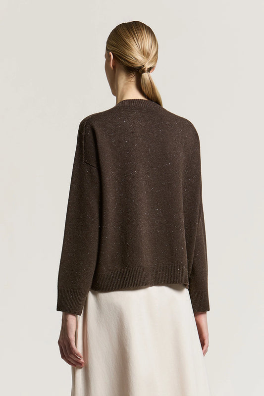 Deep Brown Lurex Sweater
