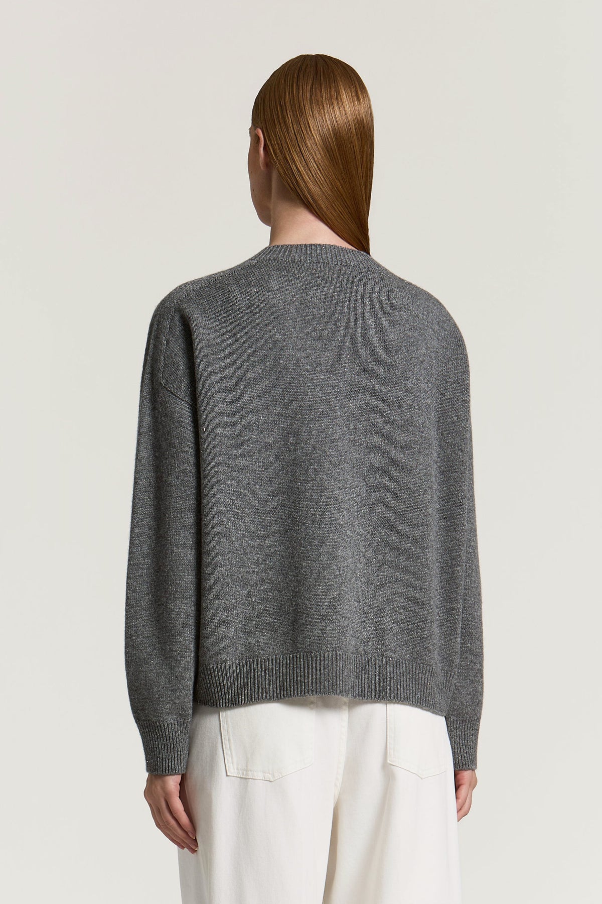 Mercury Grey Lurex Sweater IP