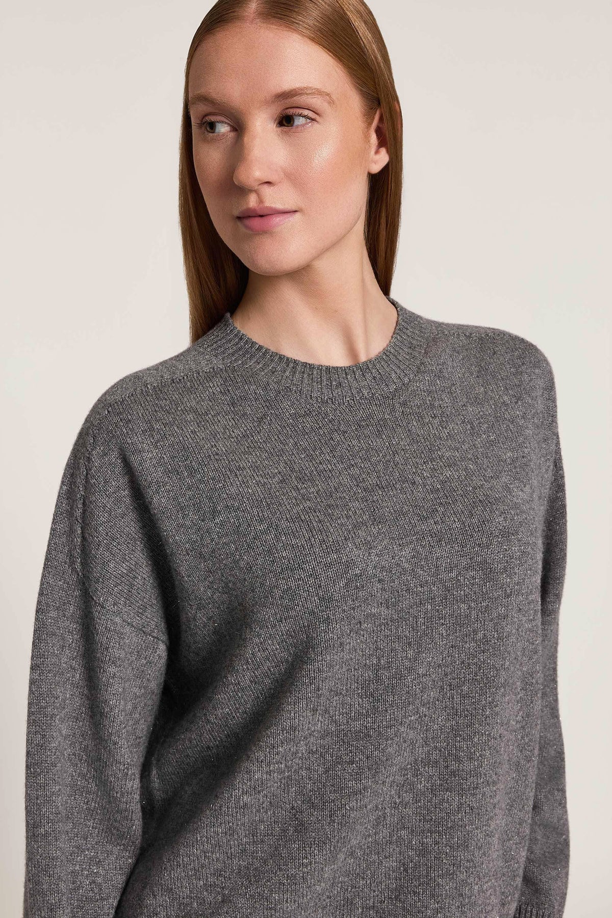 Mercury Grey Lurex Sweater IP