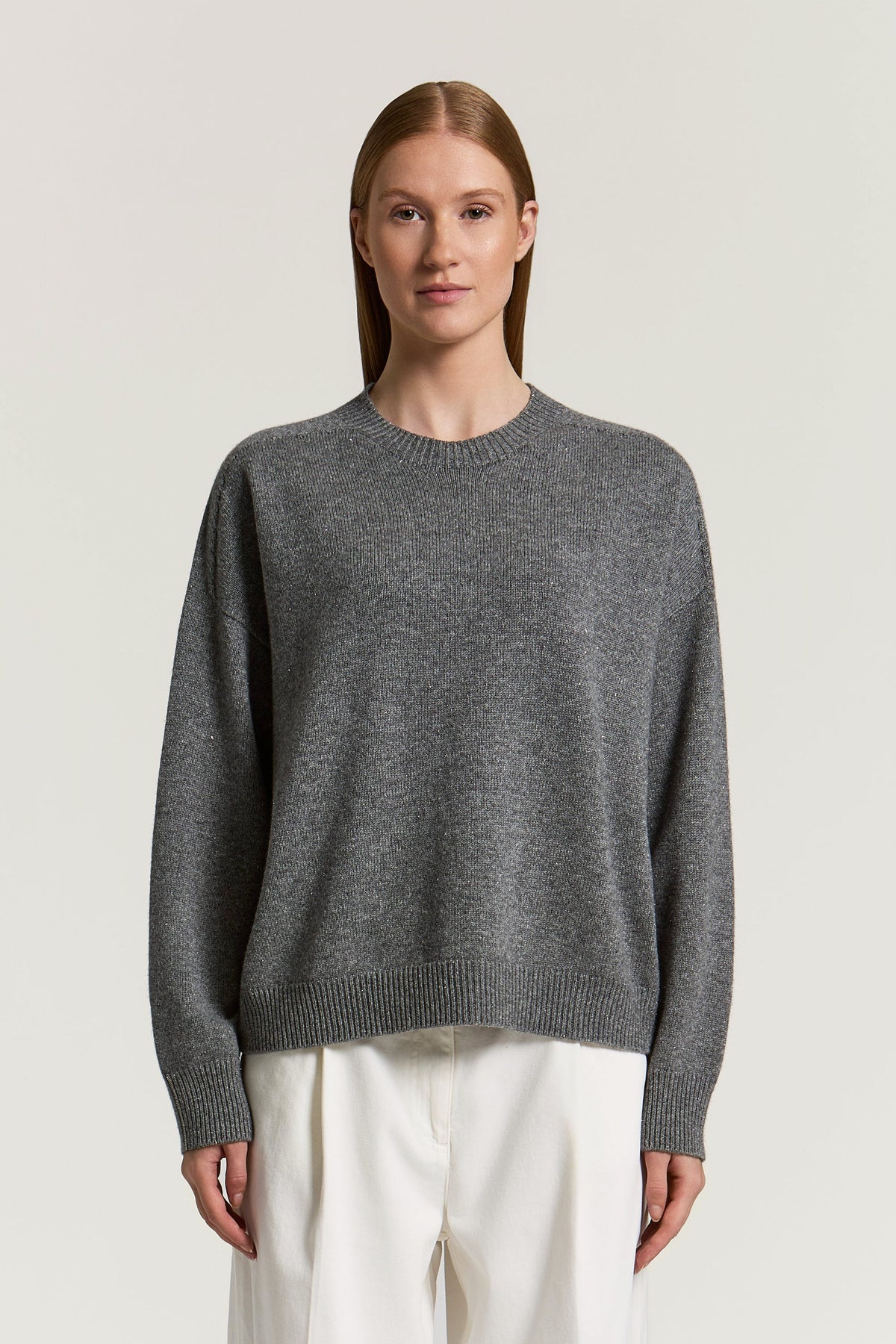 Mercury Grey Lurex Sweater IP