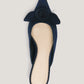 Navy Layla Suede Kitten Heel Mule