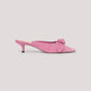 Lilac Layla Suede Kitten Heel Mule