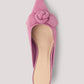Lilac Layla Suede Kitten Heel Mule