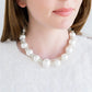 Cotton Pearl Link Necklace