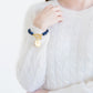 Intaglio Cross Stone Toggle Bracelet