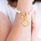 Bee Intaglio Pearl Bracelet