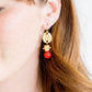 Red Coral Bentley Earrings