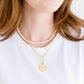 Piper Coin Paperclip Necklace