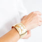 Gold + Pearl Maltese Cross Cuff