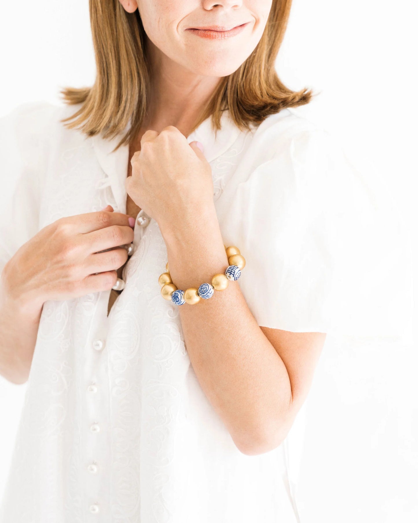 Blue & White Mini Margaret Bracelet