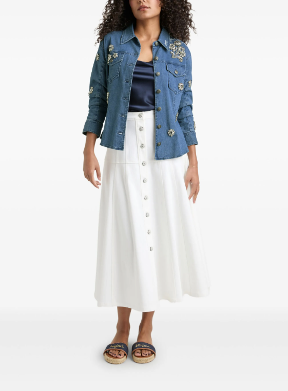 Crystal Ditsy Floral Scrunched Jacket