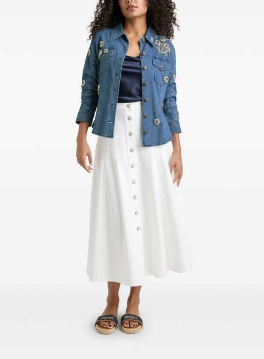 Crystal Ditsy Floral Scrunched Jacket
