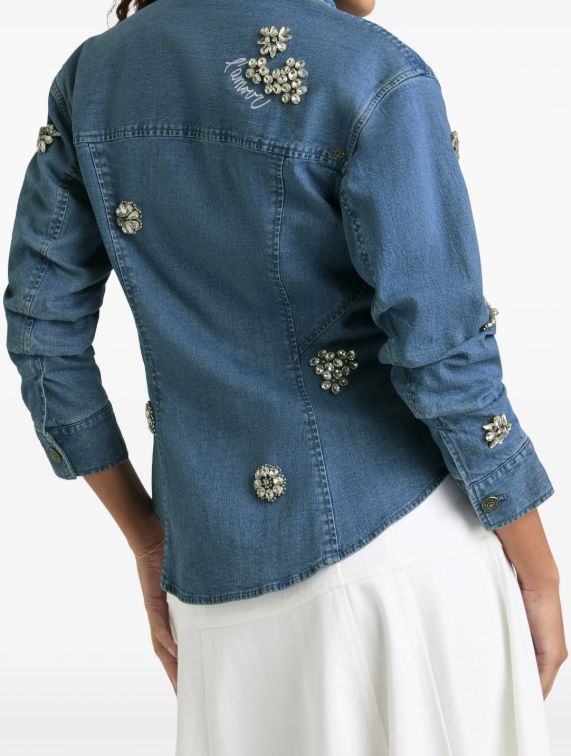 Crystal Ditsy Floral Scrunched Jacket