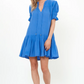Smocked Drop Mini- Bermuda Blue