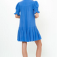 Smocked Drop Mini- Bermuda Blue