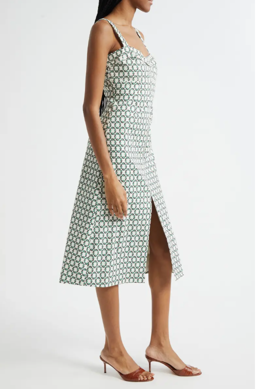 Colleen Stretch-Linen Midi Dress