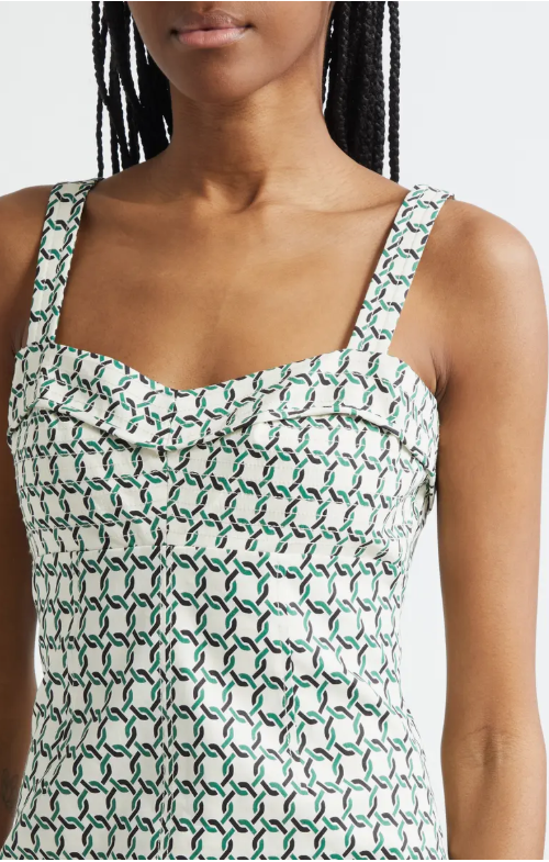 Colleen Stretch-Linen Midi Dress