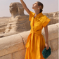 Tuki Marigold Belted Shirt Dress