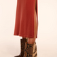 Natalie Merino Turtleneck Midi Dress