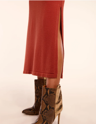 Natalie Merino Turtleneck Midi Dress