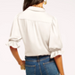 Dina Button Down Bodysuit Ivory
