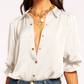 Dina Button Down Bodysuit Ivory