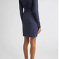 Barry Long Sleeve Ruched Minidress