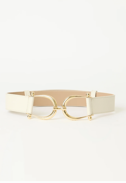 WHITE GRANT LEATHER BELT