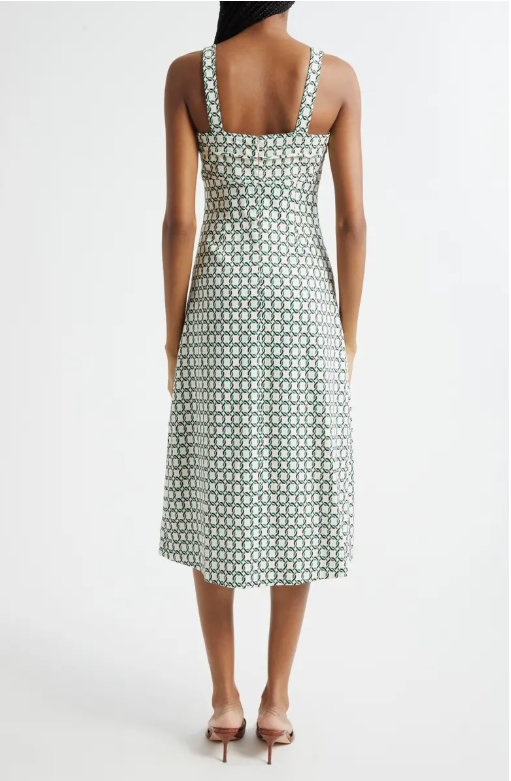 Colleen Stretch-Linen Midi Dress