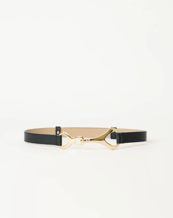 GIDEON LEATHER BELT - BLACK