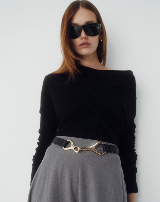 GIDEON LEATHER BELT - BLACK