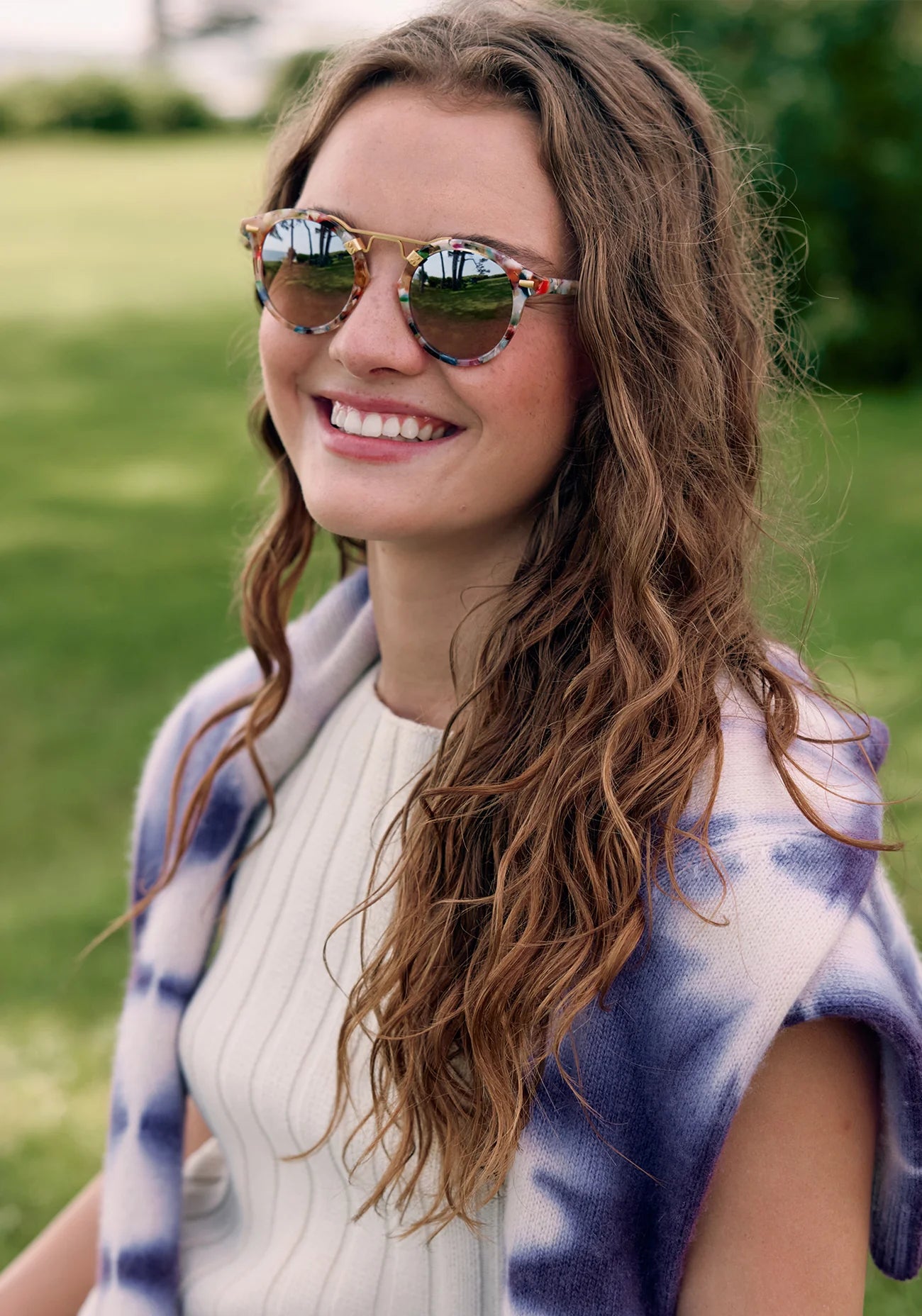 ST. LOUIS Gelato 24K Mirrored Sunglasses