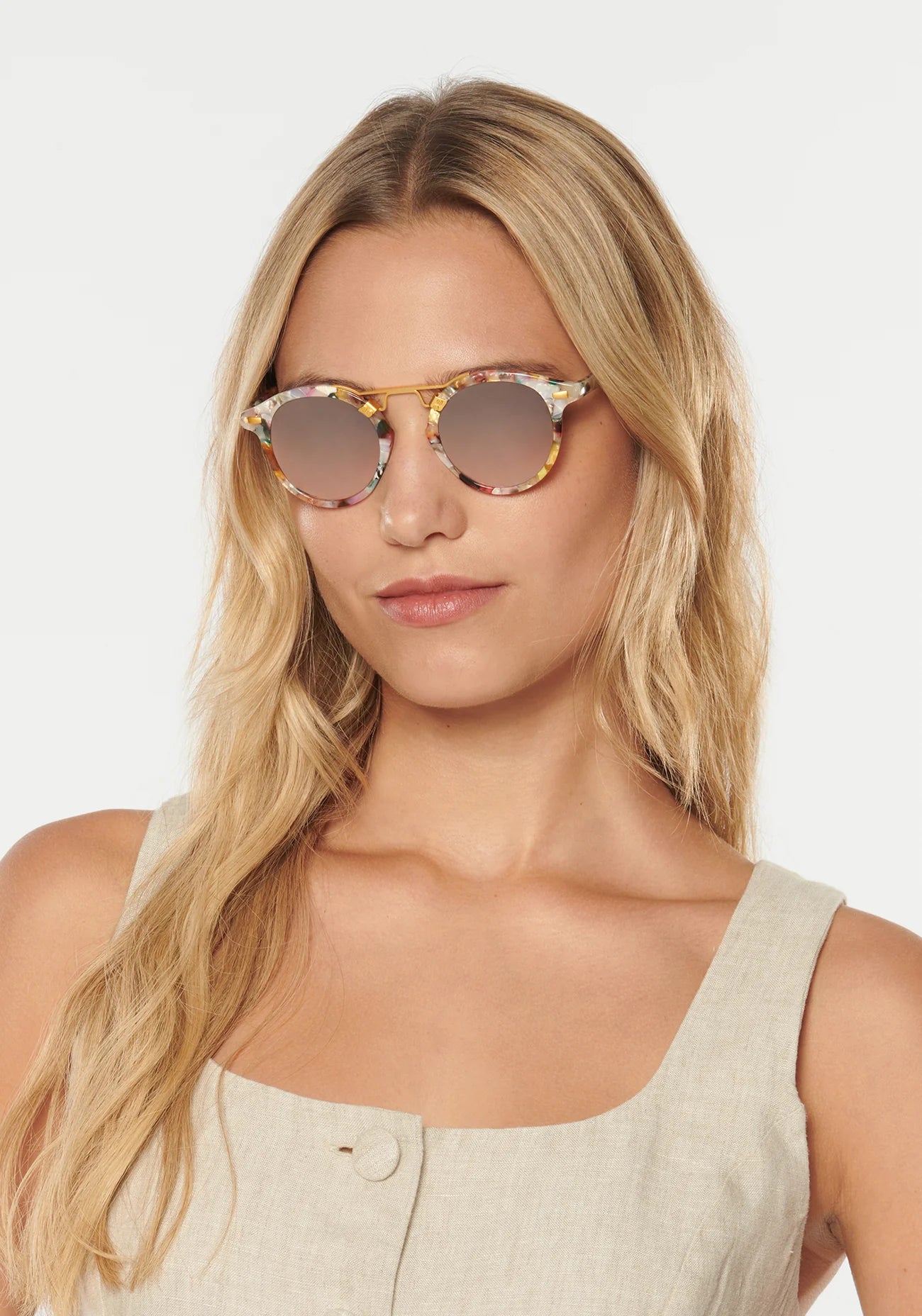 ST. LOUIS Gelato 24K Mirrored Sunglasses