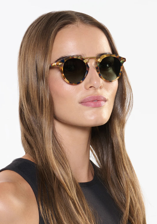 ST. LOUIS Tuscan Tortoise 18K Polarized Sunglasses