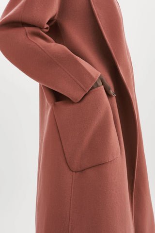 Thara Shawl Collar Wool Coat