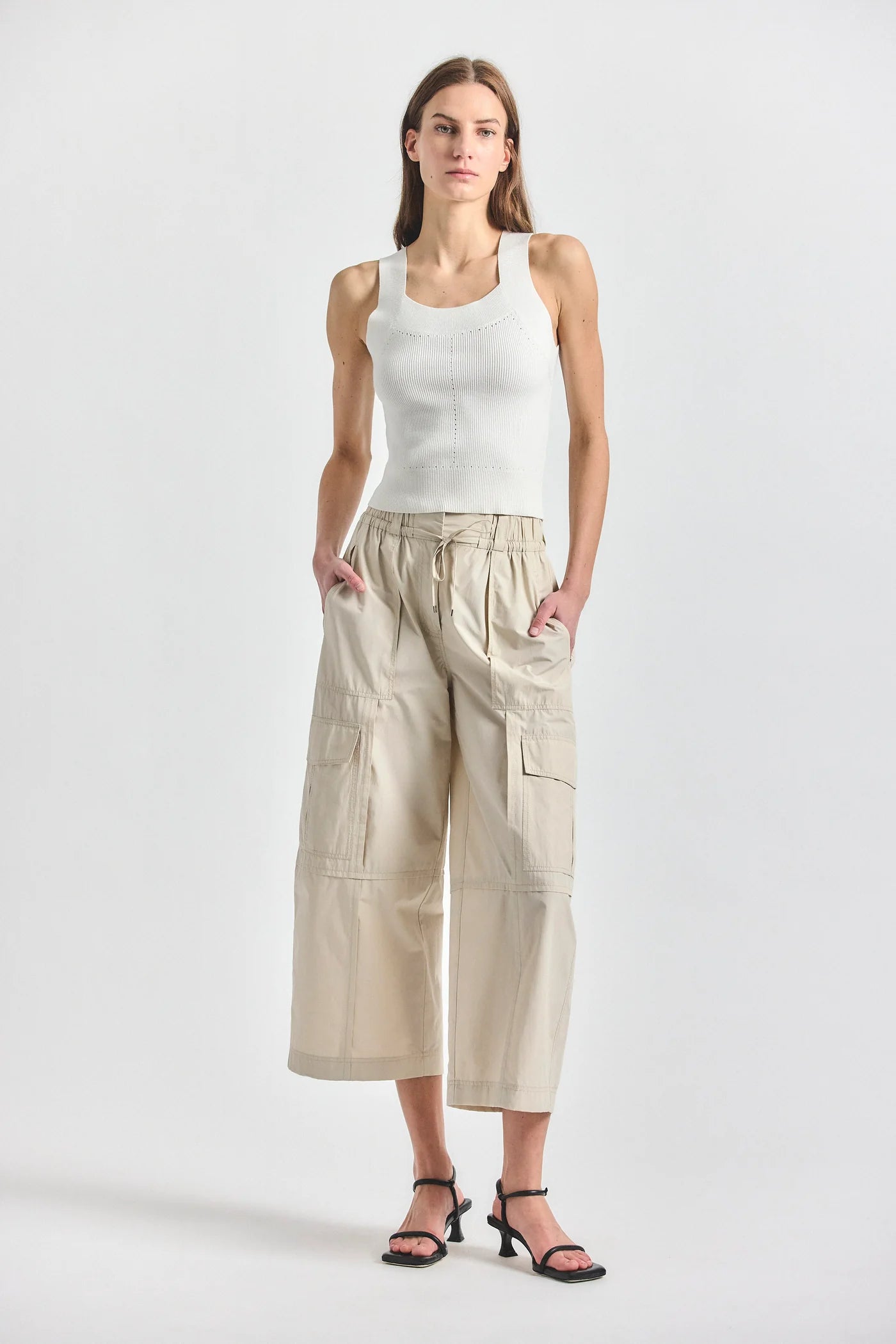 Ruth Cropped Wide Leg Cargo Pant