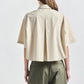 Olivia Cropped Short Sleeve Shirt