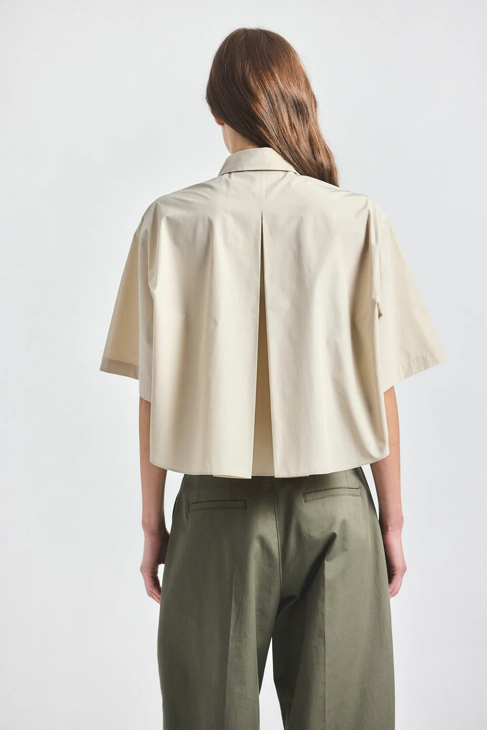 Olivia Cropped Short Sleeve Shirt