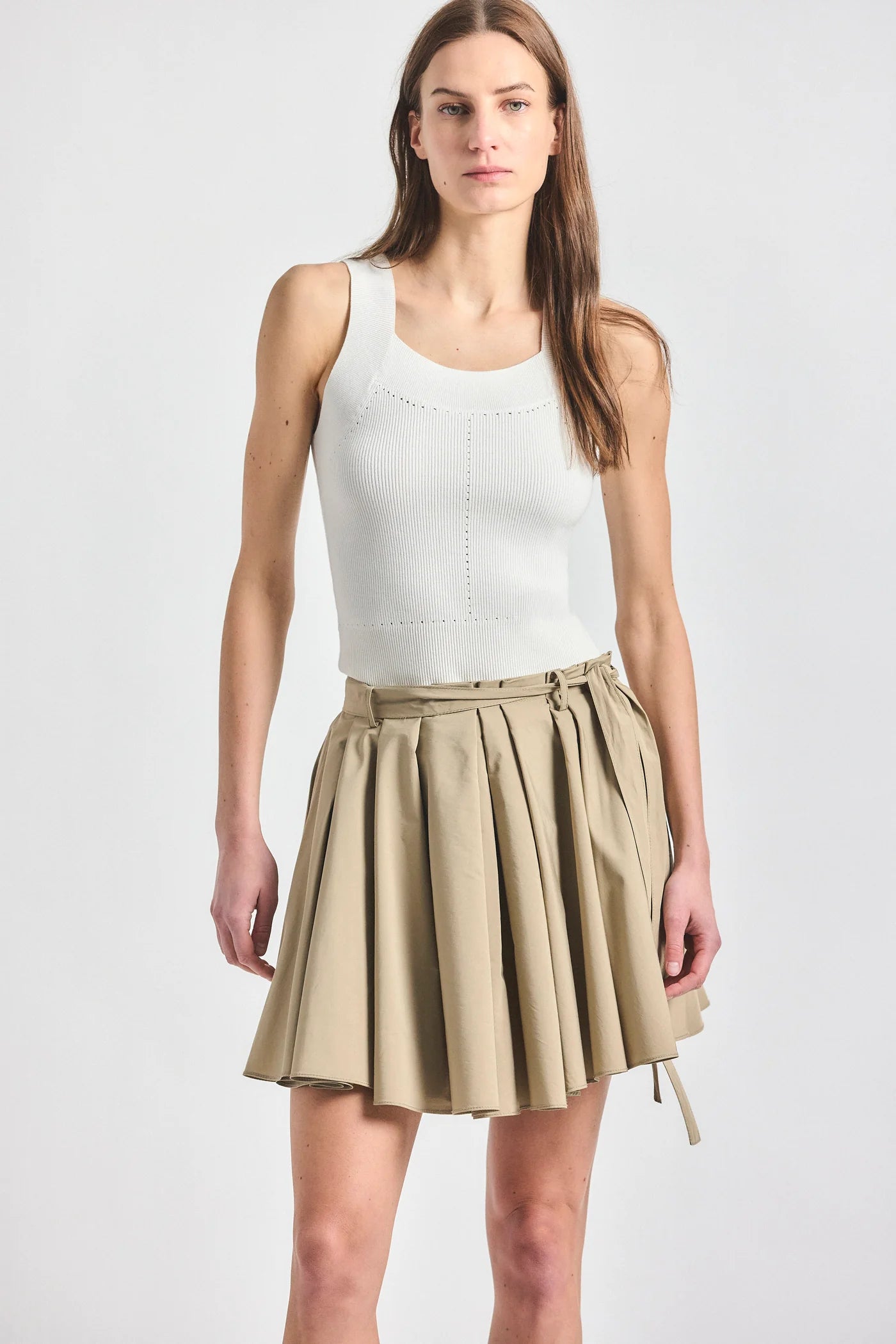 Joshua Pleated Mini Skirt