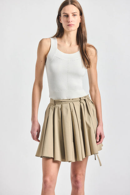 Joshua Pleated Mini Skirt