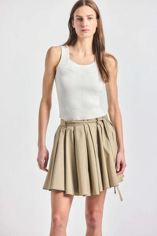 Joshua Pleated Mini Skirt