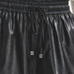 Louise Faux Leather Short - Black