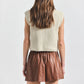Louise Faux Leather Short - Cappucino