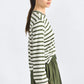 Myrtha Striped Crewneck Top