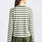 Myrtha Striped Crewneck Top