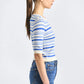 Andora Striped Boatneck Sweater