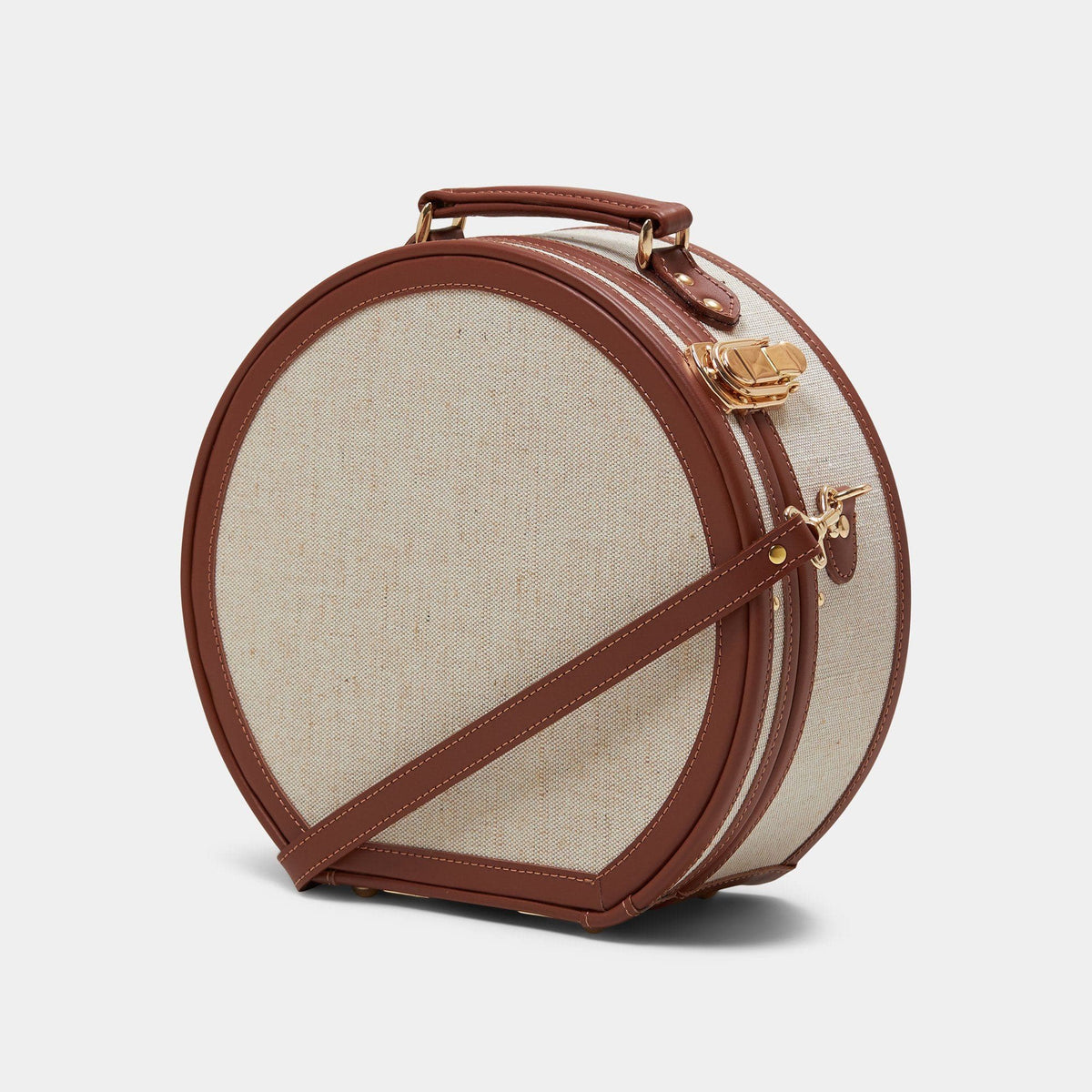 Brown Editor Hatbox Small