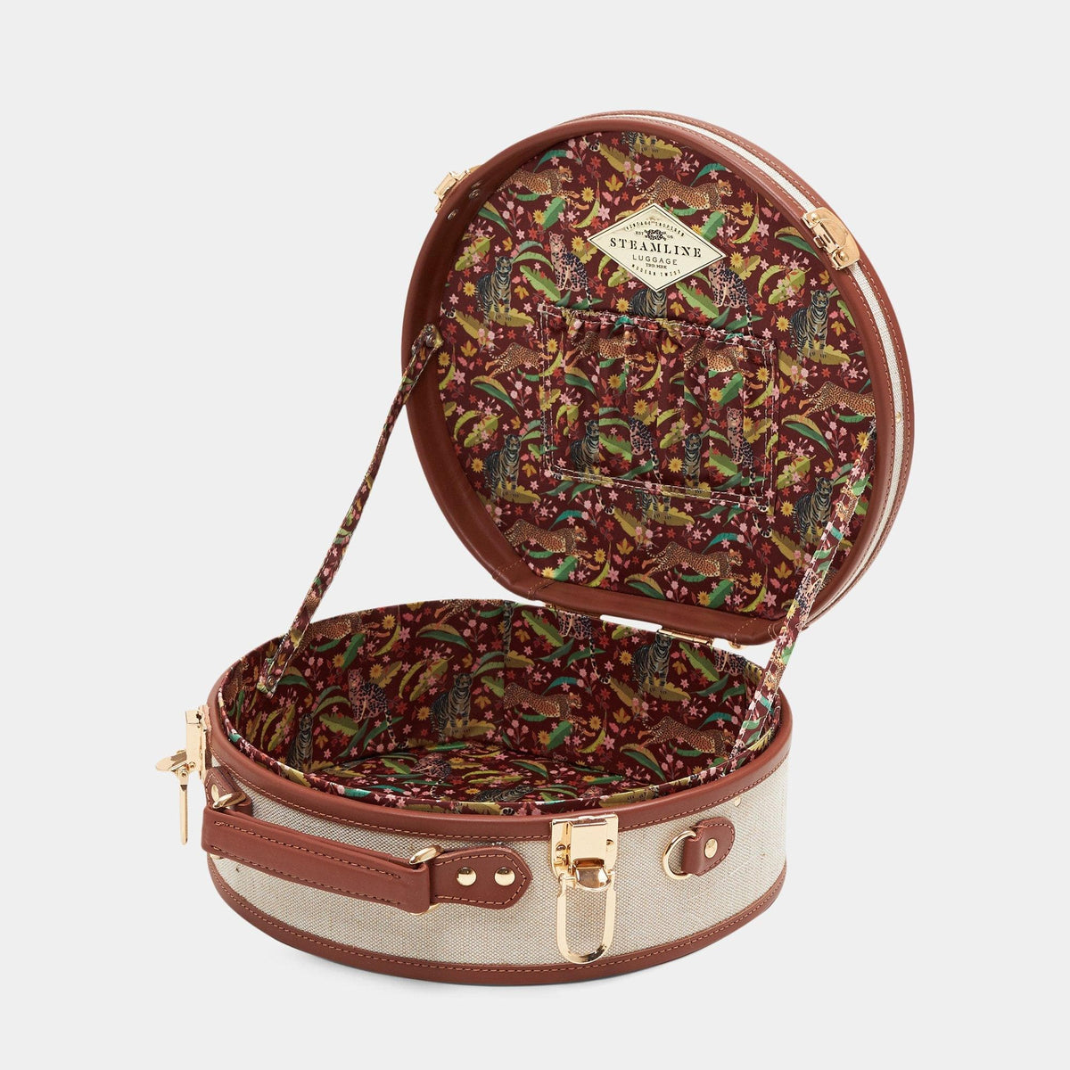 Brown Editor Hatbox Small