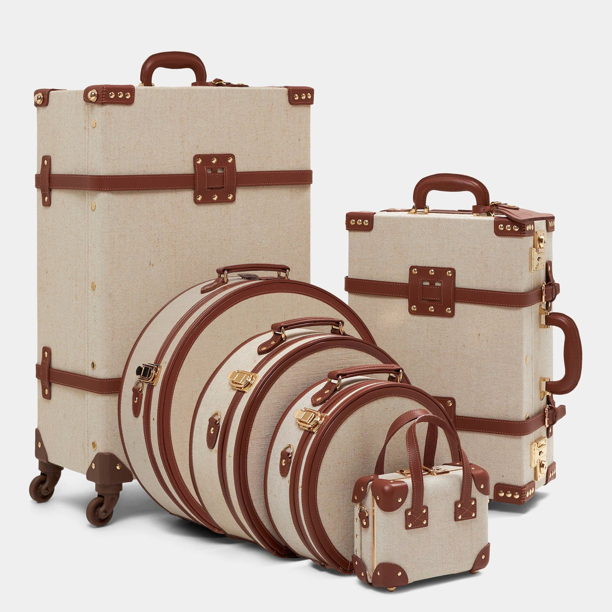 Brown Editor Hatbox Large